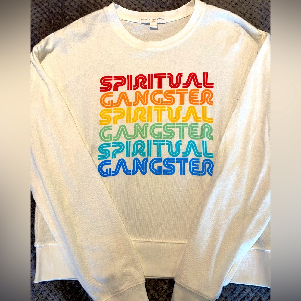 Spiritual Gangster "Savasanna" Crewneck Sweatshirt- Size Large
